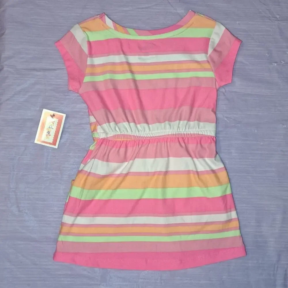 Toddler 18 Months Cinch Waist Summer Dress with Pocket Design
